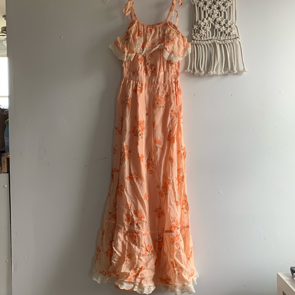 1970’s vintage floral maxi dress